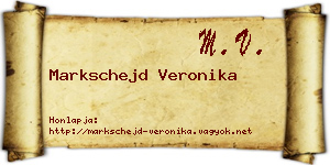 Markschejd Veronika névjegykártya
